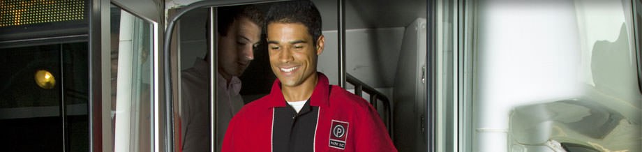Park Inc valet attendant greeting guests